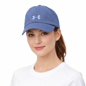 Under‎ Armour Women Baseball Cap Blue Adjustable Logo Casual Sports Travel 30-16